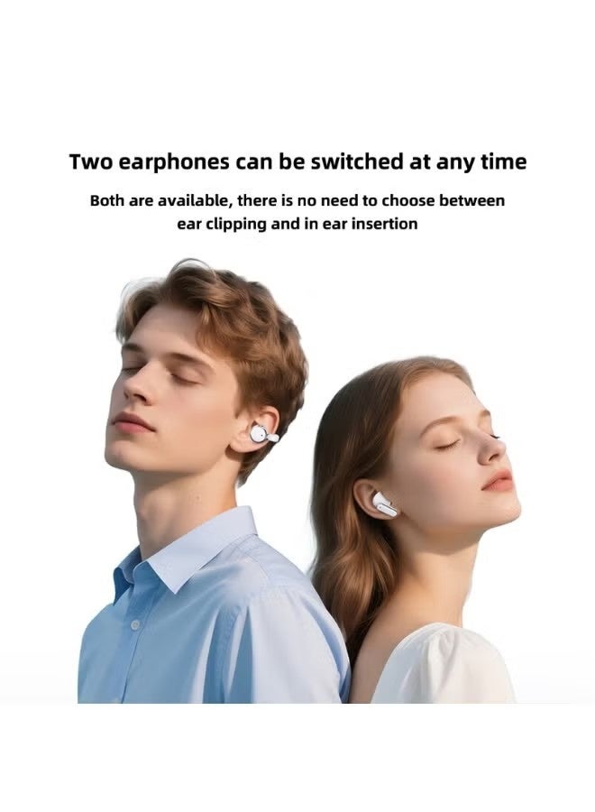 NexusTek Wireless Bluetooth Earbuds (4 Pcs) - In-Ear & Clip-On Dual Mode, Bluetooth 5.49, 60H Battery, Dual Device Connection, Couples Sharing for Music & Movies, for Android and iPhone - Image 2